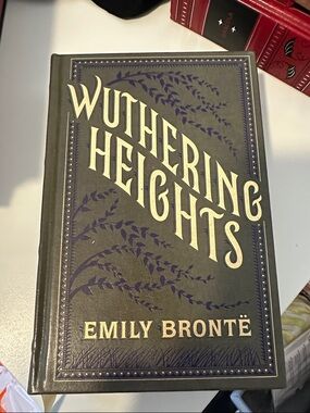 Wuthering Heights Hardcover Book - Dark Green & Gold